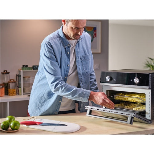 Mini pečica Tefal Easy Fry Air Fryer Oven 20L FW6058, 1800 W, črna/srebrna