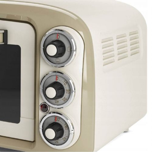 Mini pećnica Ariete Mini pećnica Vintage Beige (bijela/bež, 1380 W, 18 litara)