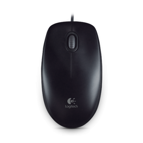 Optična miška Logitech B100, USB, črna
