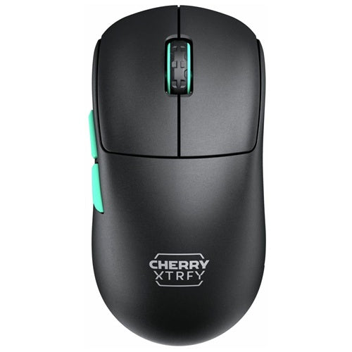 Miška Cherry M68 Wireless, 26.000 dpi, črna/turkizna