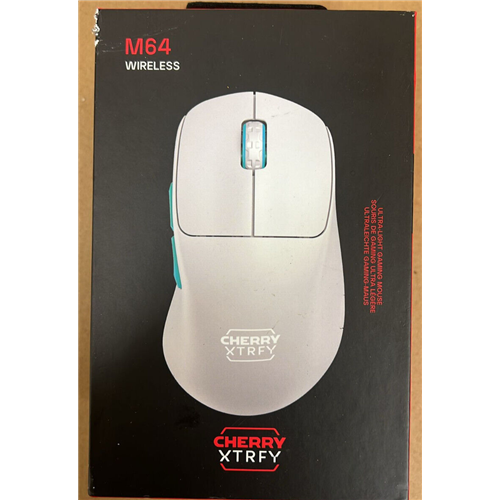 Bežični miš Cherry XTRFY M64 (bijeli/tirkizni)