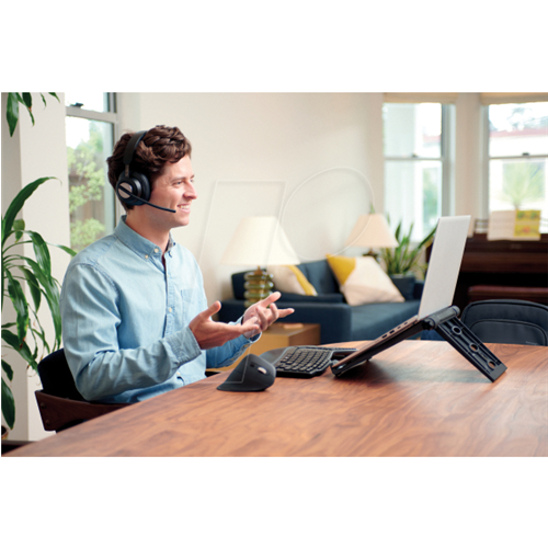 Miška Kensington Pro Fit Ergo MY630 EQ ergonomska, brezžična, optična, polnilna baterija, 2400 dpi, črna