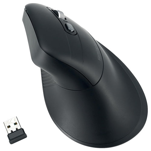 Miška Kensington Pro Fit Ergo MY630 EQ ergonomska, brezžična, optična, polnilna baterija, 2400 dpi, črna
