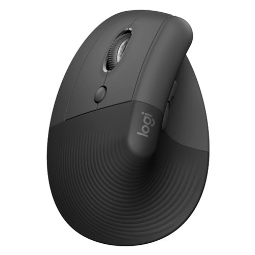 Miška Logitech Lift, za levičarje, Bluetooth, grafitna/črna