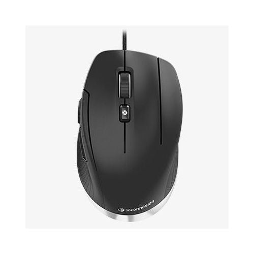 Miška 3Dconnexion CadMouse Compact optična, kompaktna ergonomska zasnova, 7200 dpi, 7 gumbov, USB (črna/srebrna)