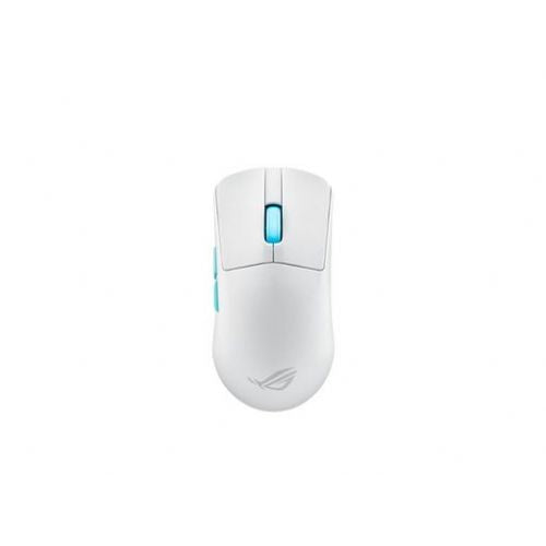 Miška Asus ROG Harpe Ace Aim Lab Edition brezžična optična, 36.000 dpi, ROG AimPoint senzor, ambidextrous, bela