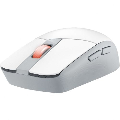 Miška Asus ROG Strix Impact III brezžična, optična, ROG AimPoint 36.000 dpi, 2,4 GHz/Bluetooth, bele barve