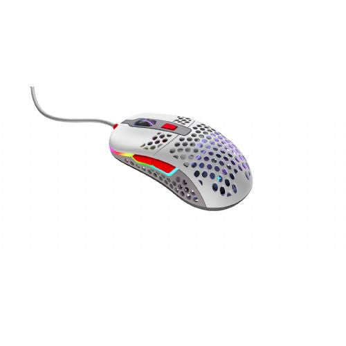 Miška Cherry Xtrfy M42 RGB, žična, 16.000 dpi, siva/rdeča