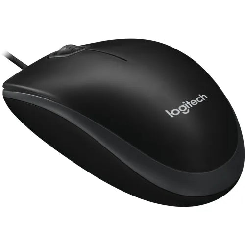 Miška Logitech B100 Optical USB Mouse, 800 dpi, črna