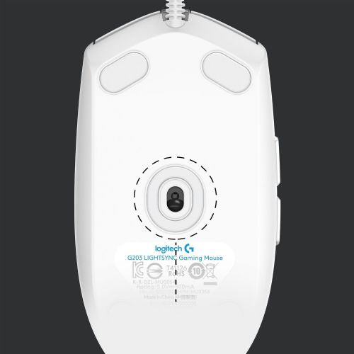 Logitech G203 LightSync miš, bijeli 51639430