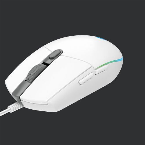 Miška Logitech G203 LightSync, bela 51639430