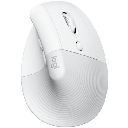 Miška Logitech Lift za Mac (bela, Bluetooth, združljiva z macOS in iPadOS)