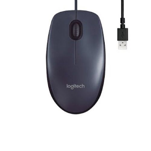 Miška Logitech M100, 1000 dpi, črna