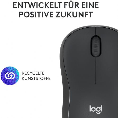 Miška Logitech M240 (grafitna, Bluetooth, za Windows/macOS/iPadOS/Android/ChromeOS/Linux)