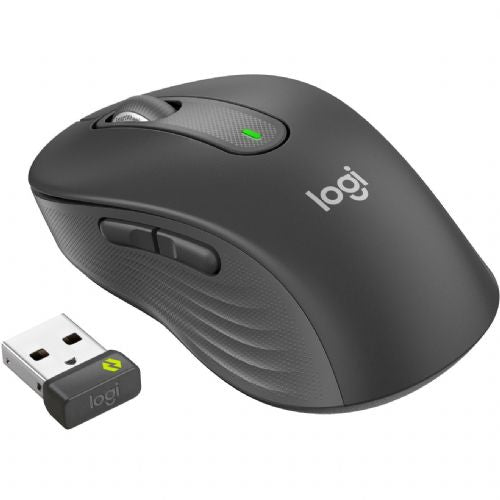 Miška Logitech Signature M650 grafitna, M, Logi Bolt in Bluetooth, 4000 dpi, optična