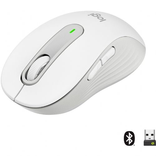 Miška Logitech Signature M650 Wireless, 2000 dpi, bela