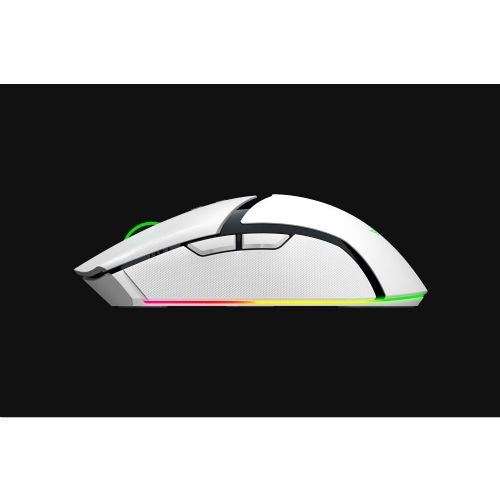 Miška Razer Cobra Pro bela, brezžična/žična, 30000 dpi, Razer Focus Pro senzor, 11-conska RGB osvetlitev