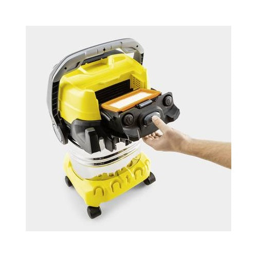 Mokro/suhi sesalnik Karcher WD 6 HP V - 30/6/22, nerjaveče jeklo/rumena