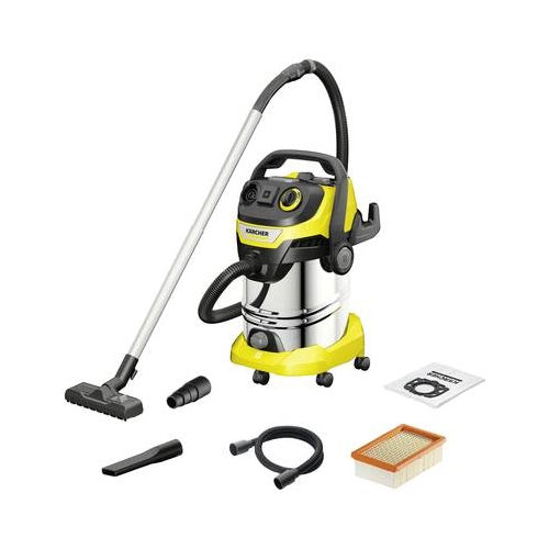 Mokro/suhi sesalnik Karcher WD 6 HP V - 30/6/22, nerjaveče jeklo/rumena