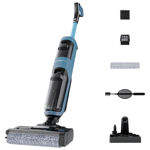 Mokro-suhi sesalnik Rowenta X-Clean 2 brez vrečke, litij-ionska baterija, 35 min delovanja, 440 vrt/min, za trda tla