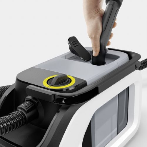 Mokro-suhi sesalnik Kärcher SE 3 Compact Home Floor, 500 W, 2,9 l posoda, 2 rezervoarja, dolžina kabla 3,6 m, bela/neonsko rdeča