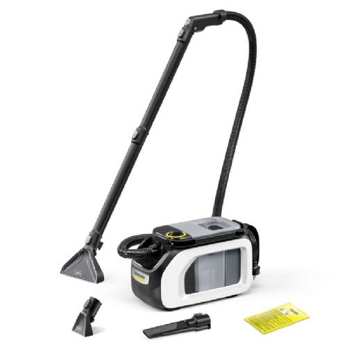 Mokro-suhi sesalnik Kärcher SE 3 Compact Home Floor, 500 W, 2,9 l posoda, 2 rezervoarja, dolžina kabla 3,6 m, bela/neonsko rdeča