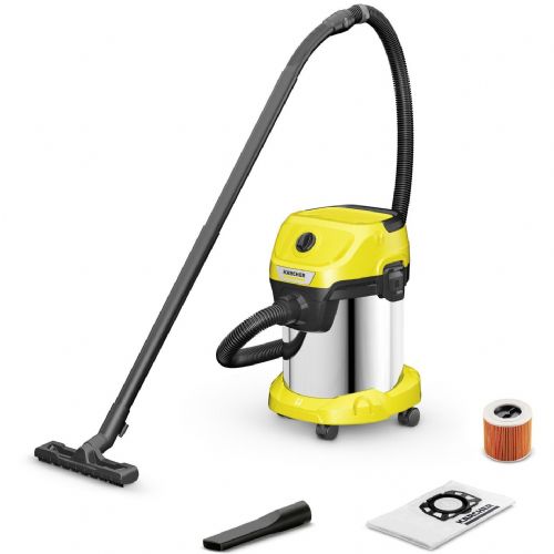 Usisavač za mokro/suho usisavanje Karcher WD 3 S V-17/4/20 1.628-135.0, žuti/nehrđajući čelik