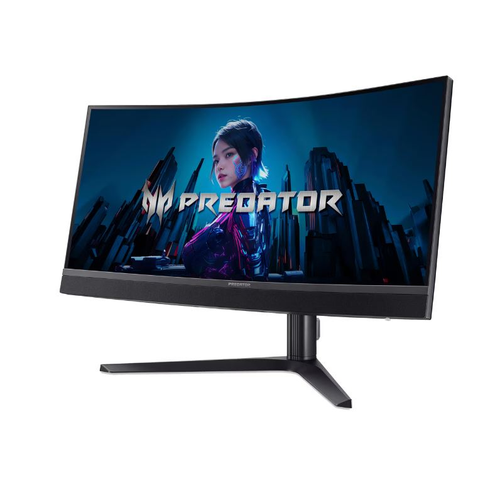 Monitor Acer Predator X34V3 (X34V3bmiiphuzx) 86,4 cm (34 zoni), UWQHD, VA, 3440 x 1440, 21:9, 1.000 cd/m², 180 Hz, USB-C, AMD Free Sync Premium, Mini-LED