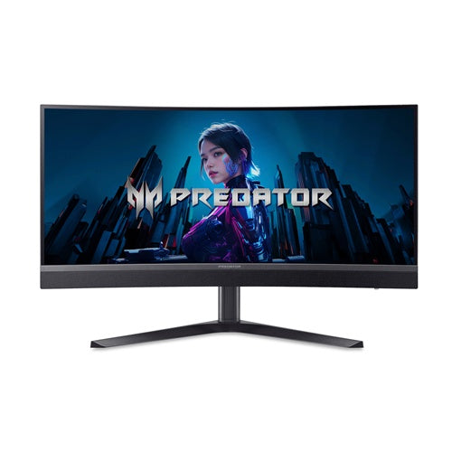 Monitor Acer Predator X34V3 (X34V3bmiiphuzx) 86,4 cm (34 zoni), UWQHD, VA, 3440 x 1440, 21:9, 1.000 cd/m², 180 Hz, USB-C, AMD Free Sync Premium, Mini-LED