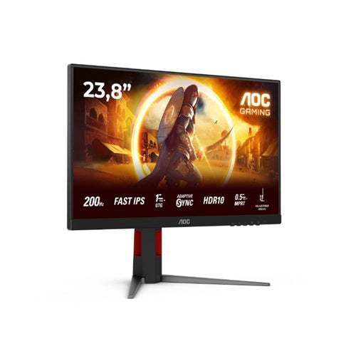 Monitor AOC 24G4HA 60,5 cm (23,8-palčni), FullHD, Fast-IPS, 1920 x 1080, 16:9, 300 cd/m², 200 Hz, Adaptive-Sync, združljiv z G-Sync