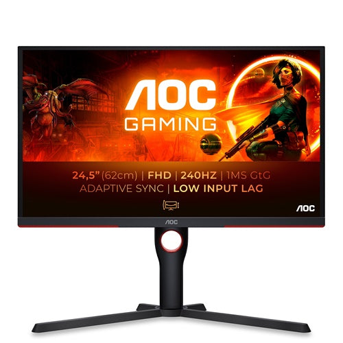 Monitor AOC 25G3ZM 63,5 cm (25"), 1920x1080 FHD, VA, 1ms, HDMI, DP, črn (25G3ZM/BK)