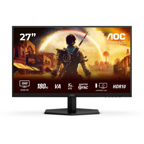Monitor AOC Q27G42XNE (68,6 cm (27"), crni (mat), QHD, Fast-VA, Adaptive-Sync, HDR, 180Hz zaslon)