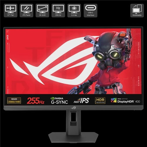 Monitor Asus ROG Strix XG27ACMES 27" QHD Fast-IPS 255Hz 1ms USB-C HDR400