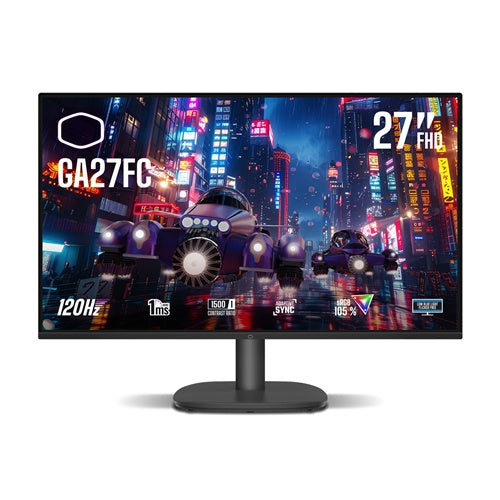 Monitor Cooler Master GA27FC (68,5 cm (27"), crni, FullHD, IPS, Adaptive-Sync, 120Hz panel)