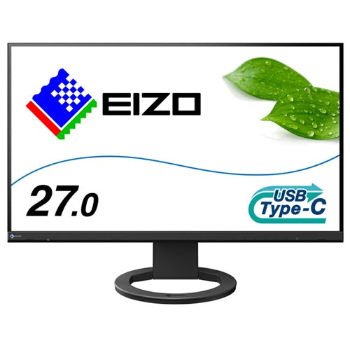 Monitor Eizo FlexScan EV2720S-BK 68,5 cm (27-palčni), WQHD, IPS, 2560 x 1440, 16:9, 350 cd/m², USB-C, USB-vozlišče)