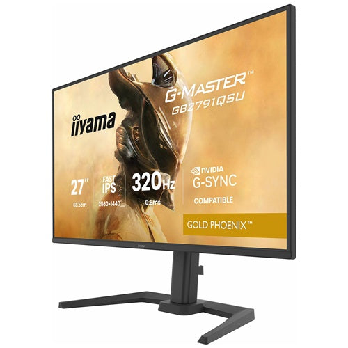 Monitor Iiyama G-MASTER GB2791QSU-B1 27", QHD, Fast-IPS, 320 Hz, HDR, USB-hub, črna