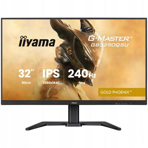 Monitor Iiyama G-Master GB3290QSU-B1 Gold-Phoenix (80 cm (31,5"), QHD, IPS, Free-Sync-Premium, 240Hz plošča, črna)