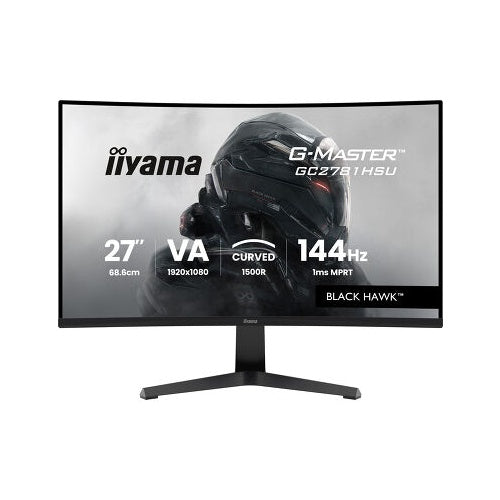 Monitor Iiyama G-Master GC2781HSU-B1 27" ukrivljen, VA, FullHD, 144Hz, FreeSync Premium