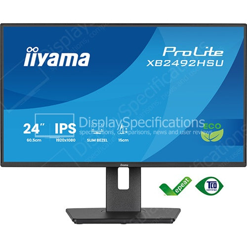 Monitor Iiyama Prolite XB2492HSU-B1 (60,5 cm (24"), FullHD, IPS, HDMI, DP, USB vozlišče, nastavljivo stojalo, 120Hz plošča, črna)