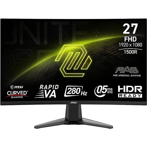 Monitor MSI MAG 276CXFDE 27" FullHD ukrivljen Rapid VA 280Hz 0,5ms HDR Ready
