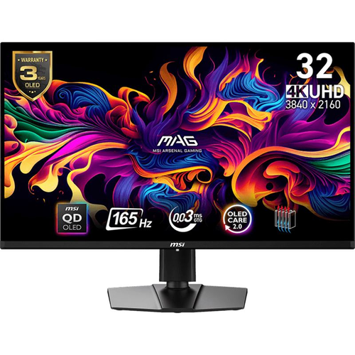 Monitor MSI MAG 321UPDE QD-OLED 80 cm (31,5-palčni), UltraHD/4K, 3840 x 2160, 16:9, 165 Hz, AMD FreeSync Premium Pro, USB-C