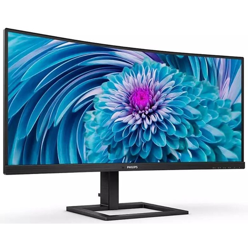 Monitor Philips 346E2CUAE/00, 86cm (34"), WQHD, VA, 21:9, 100Hz,300cd/m2, 1ms, HDMI, DP, ukrivljen, črna