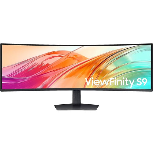 Monitor Samsung ViewFinity S49F950UAU (124 cm (49"), DQHD, VA, ukrivljen, HDR, KVM, USB-vozlišče, USB-C, 120Hz zaslon,črn)