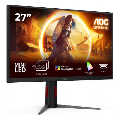 Monitor AOC AGON U27G4XM 27" Ultra HD/4K, Mini LED, 160 Hz, Fast IPS, USB vozlišče