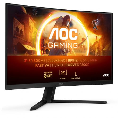 Monitor AOC CQ32G4VE 31,5" QHD ukrivljen, 180Hz, 1ms, HDR, FreeSync