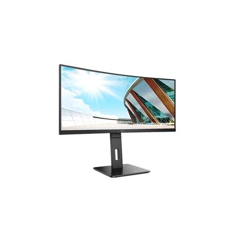 Monitor AOC Pro-Line CU34P2A, 86,4 cm (34''), 2K UHD (3440 x 1440), 21 : 9, 1 ms, USB, 2 x HDMI, DisplayPort, VESA, zvočniki, črna