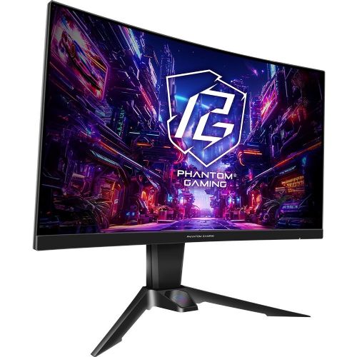 Monitor Asrock PG27QRT2A 27", QHD, 180Hz, ukrivljen VA, FreeSync, Wi-Fi antena