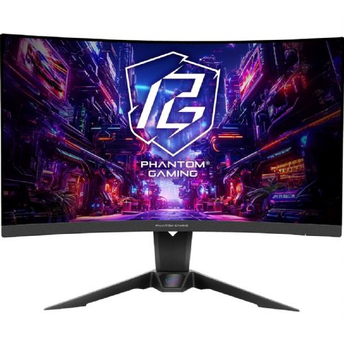 Monitor Asrock PG27QRT2A 27", QHD, 180Hz, ukrivljen VA, FreeSync, Wi-Fi antena