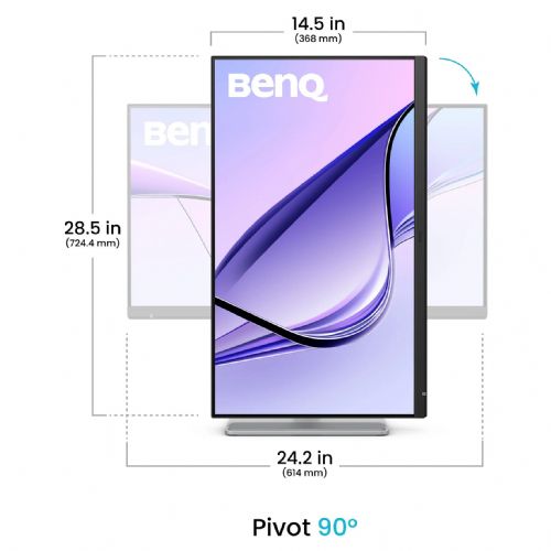 Monitor Benq MA270S 27", 5K IPS, nano sijaj, Thunderbolt 4, HDR10, srebrn