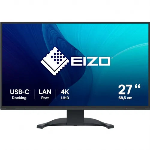 Monitor Eizo EV2740X-BK, 69cm (27"), UHD/4K, 16:9; IPS, 350cd/m2, 60Hz, HDMI, DP, USB-C (94W), LAN, črna